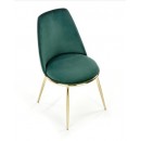 Стул HALMAR K460 темно-зеленый/золотой